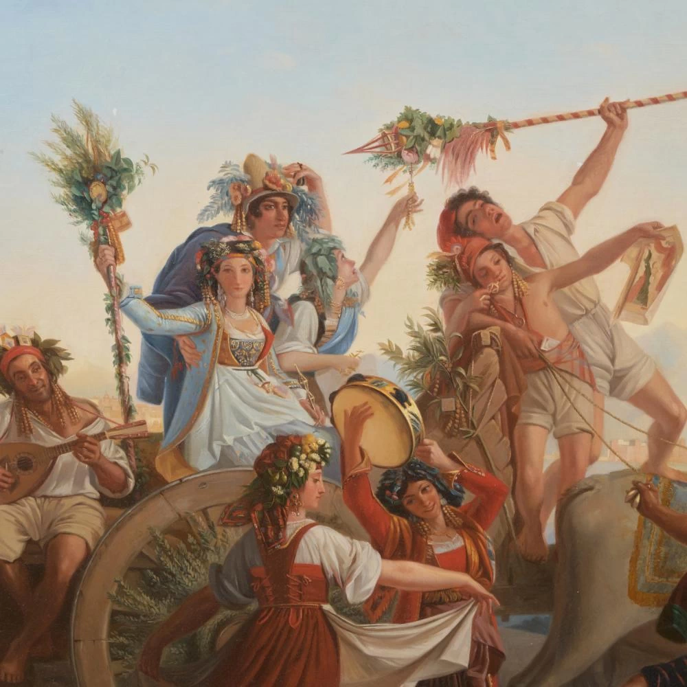 Il ritorno del pellegrinaggio alla Madonna dell'Arco - dettaglio